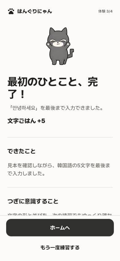 公開パッケージを適用した個人アプリの日本語結果画面